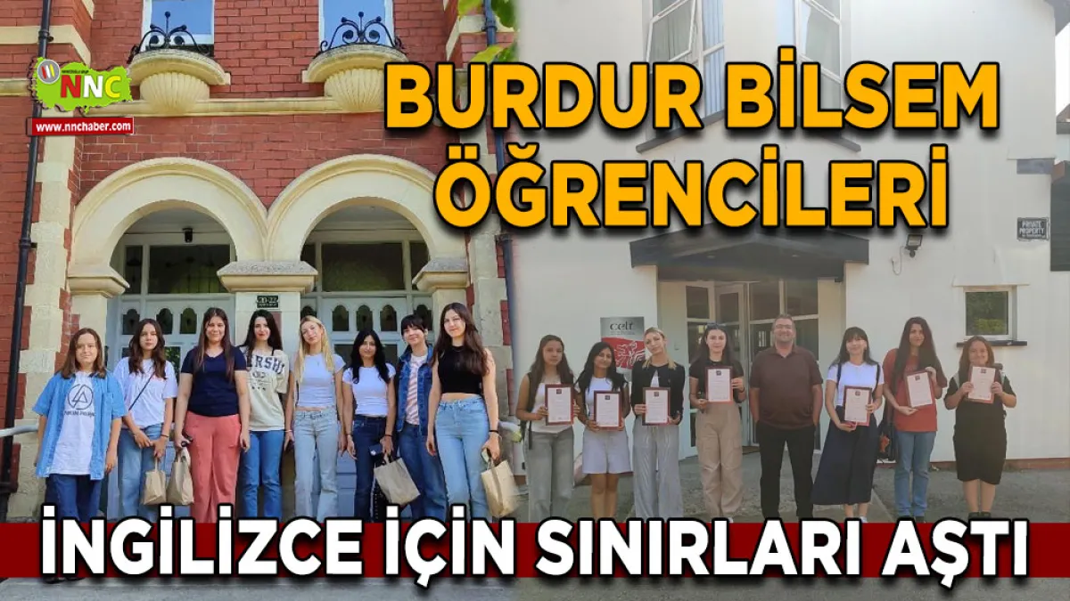 Burdur BİLSEM öğrencileri İngilizce için sınırları aştı