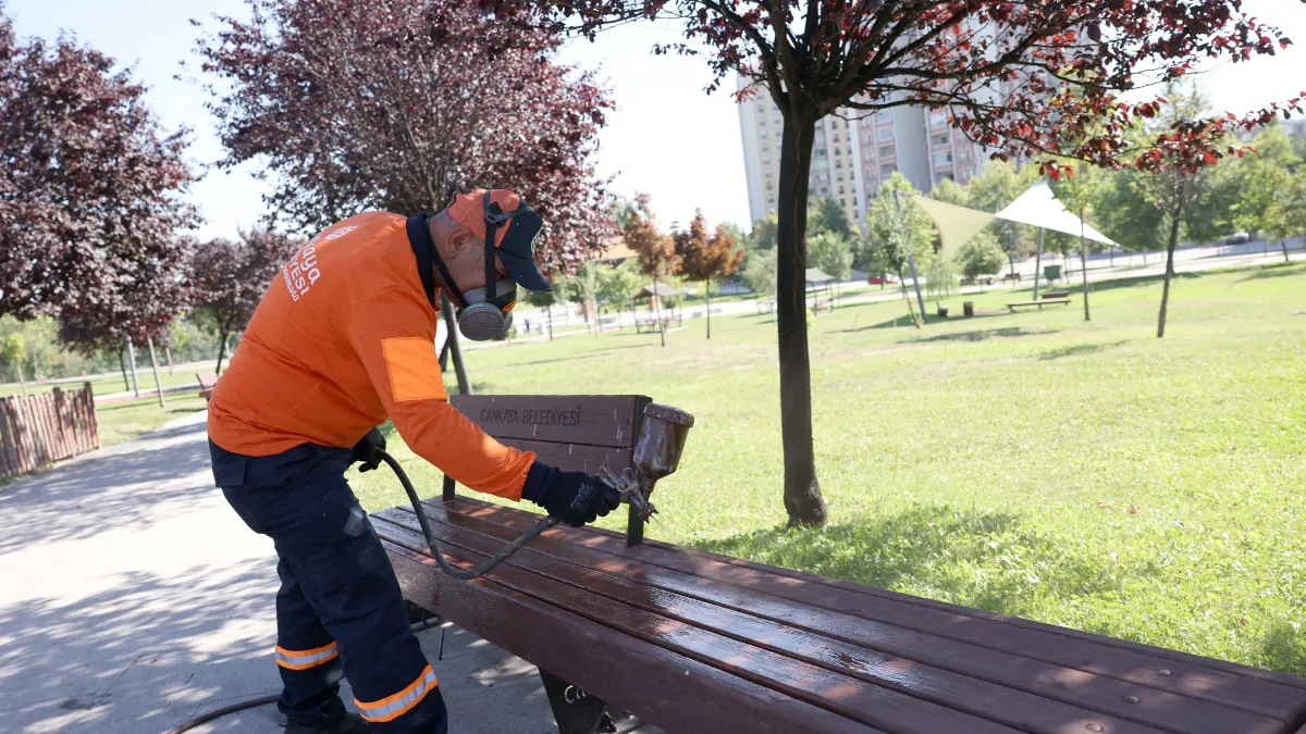 Çankaya Parklarında Bakım ve Onarım Seferberliği