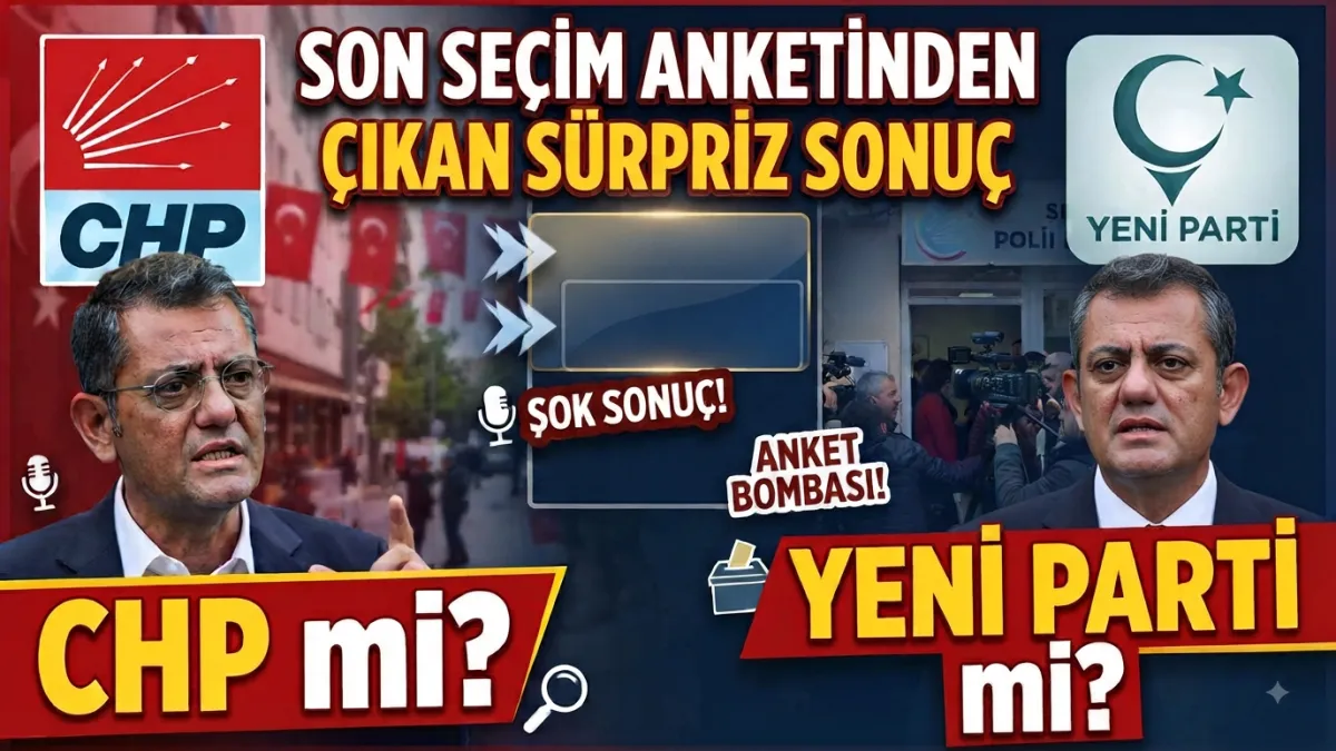 CHP mi Yeni Parti mi ? İşte son seçim anketinden çıkan sürpriz sonuç