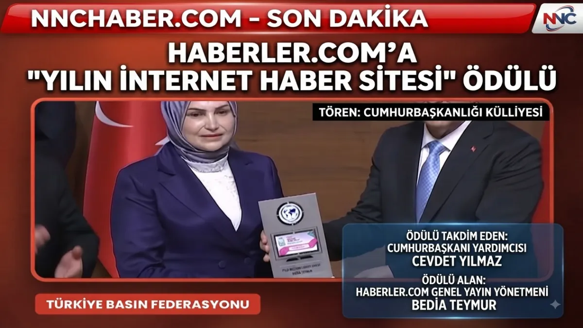 Cumhurbaşkanlığı Külliyesi’nde Gurur Gecesi: Haberler.com’a “Yılın İnternet Haber Sitesi” Ödülü