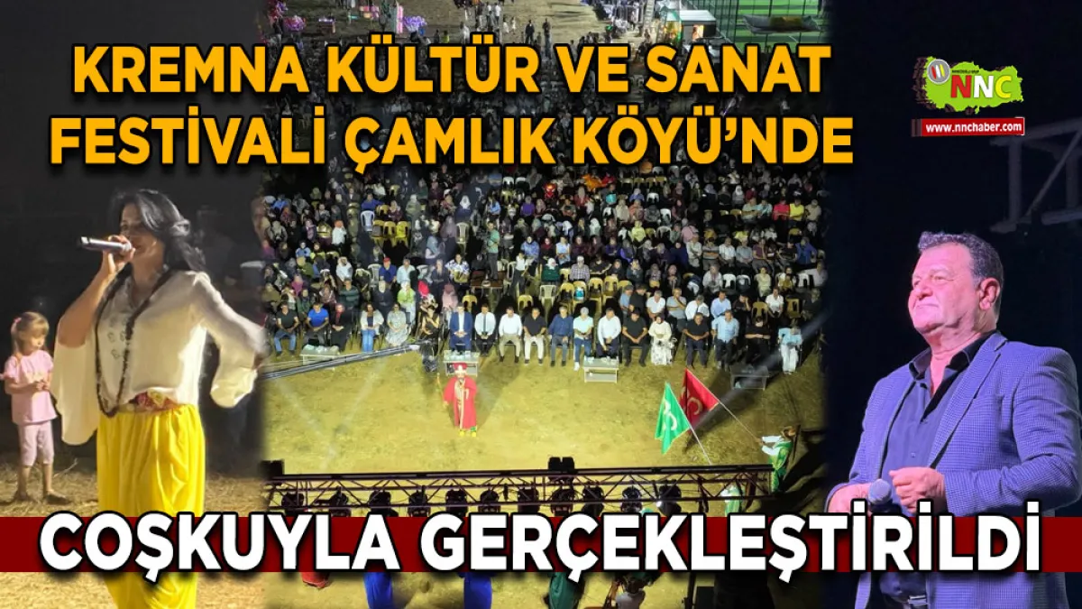Kremna Kültür ve Sanat Festivali Çamlık Köyü’nde coşkuyla gerçekleştirildi