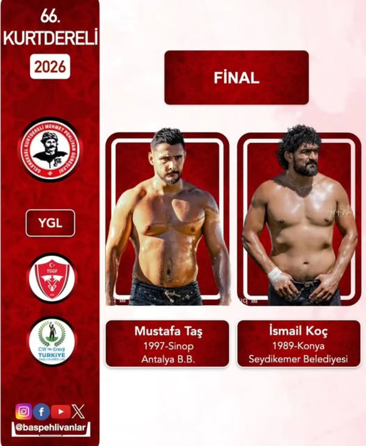 Canlı İzle ! 66. Kurtdereli Mehmet Pehlivan Güreşleri’nde final Mustafa Taş ile İsmail Koç Başpehlivan Kim Olur ?