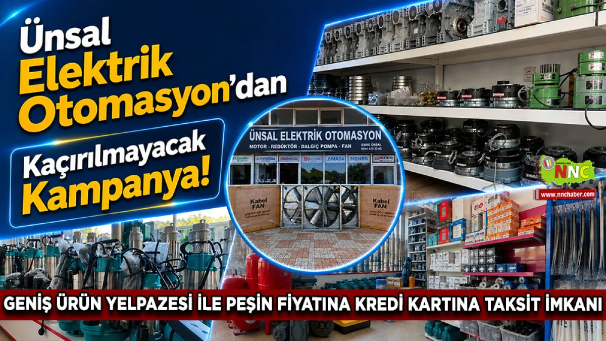 Ünsal Elektrik Otomasyon’dan Kaçırılmayacak Kampanya! Peşin Fiyatına Kredi Kartına Taksit
