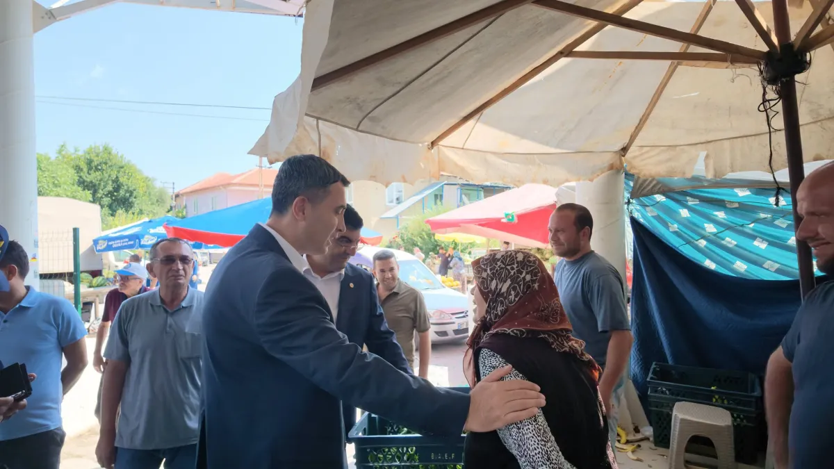 Kaymakam Kuruca Kızılkaya Pazarında esnaf ve vatandaşlarla buluştu