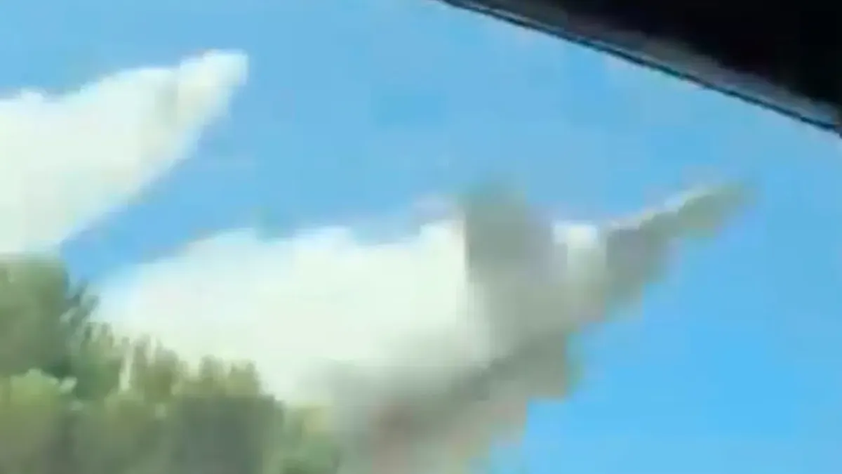 Yalova'da Kaza Kırıma Uğrayan F-16'nın Düşüş Anları Görüntülendi