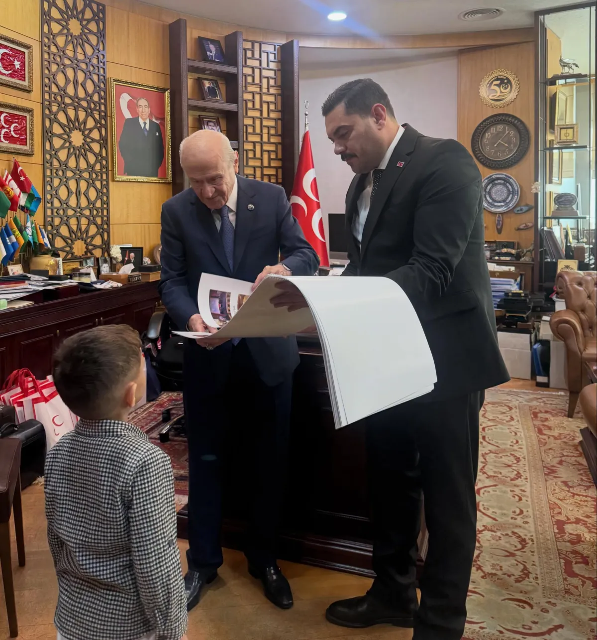 MHP Burdur İl Başkanı Mustafa Gün’den Devlet Bahçeli’ye ziyaret
