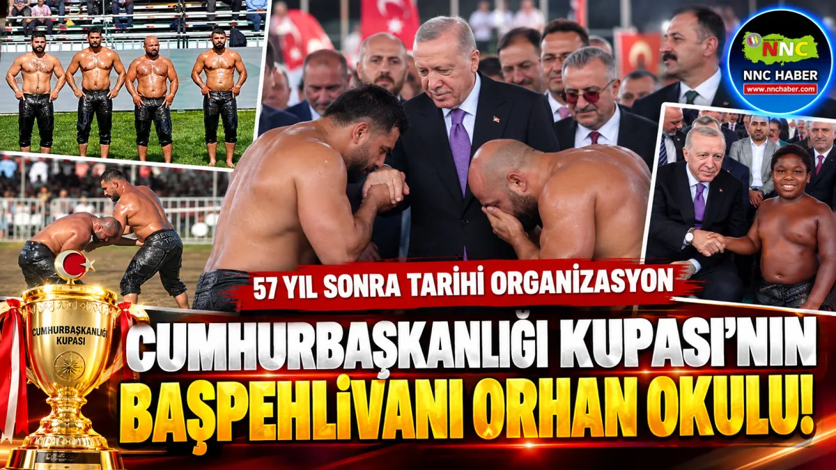 57 Yıl Sonra Tarihi Final! Erdoğan İzledi, Orhan Okulu Başpehlivan Oldu