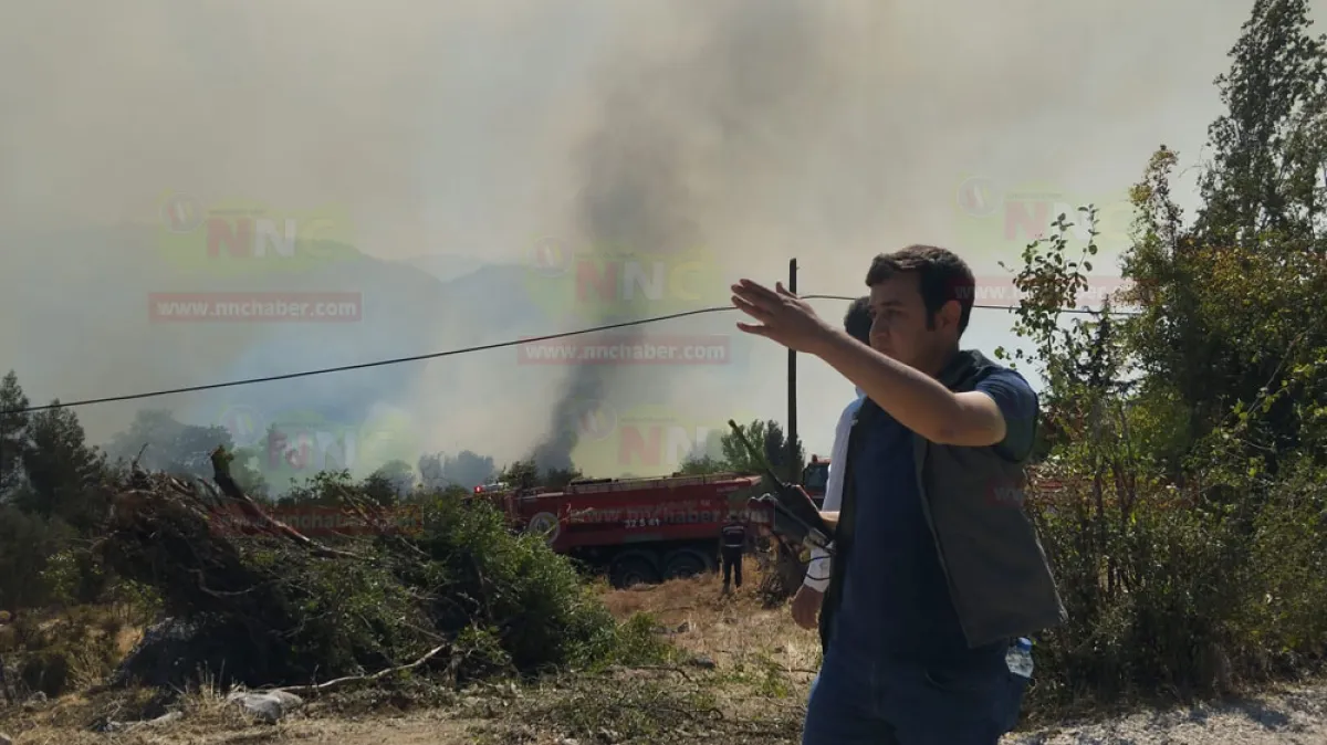 Bucak’ta orman yangını büyüdü! Evler boşaltılıyor, 1 ev yandı