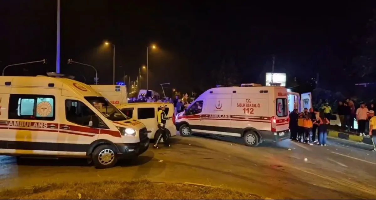 Bartın'da Düğün dönüşü feci kaza: 21 yaralı