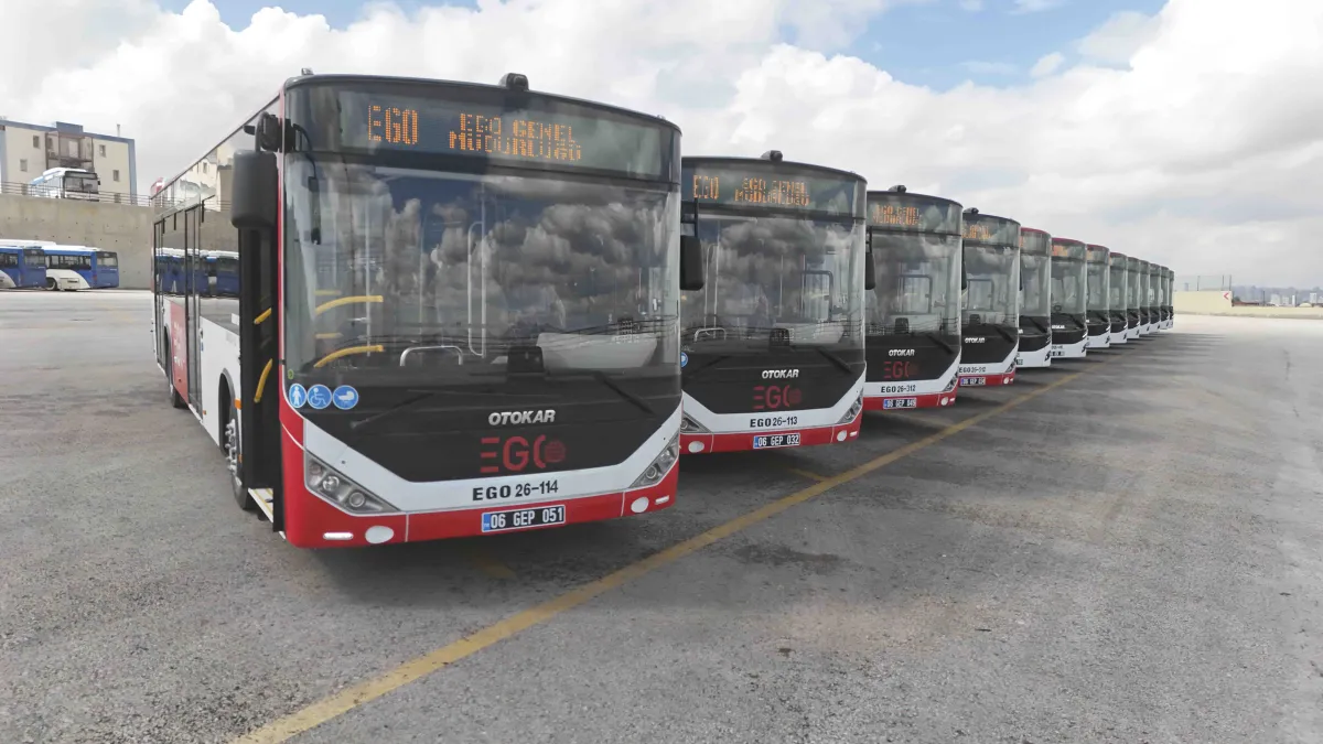 Ankara EGO Filosuna 13 Yeni Otobüs Daha Katıldı