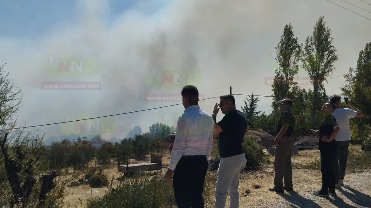 Bucak’ta orman yangını büyüdü! Evler boşaltılıyor, 1 ev yandı