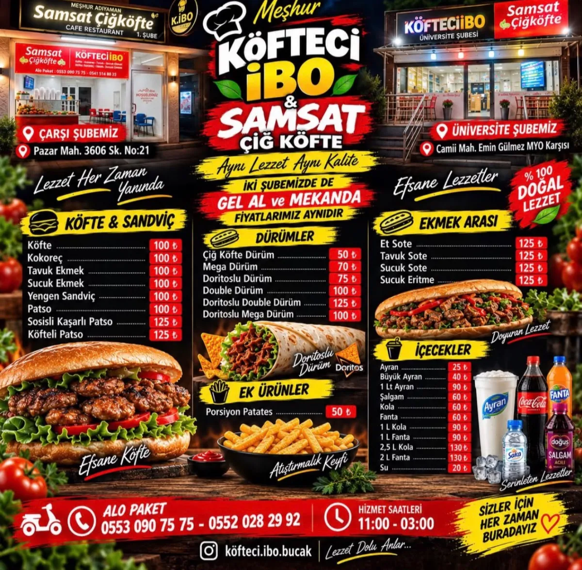 Bucak’ta Lezzetin Adresi Köfteci İBO! 12 Yıllık Tecrübe, Bol Çeşit, Uygun Fiyat