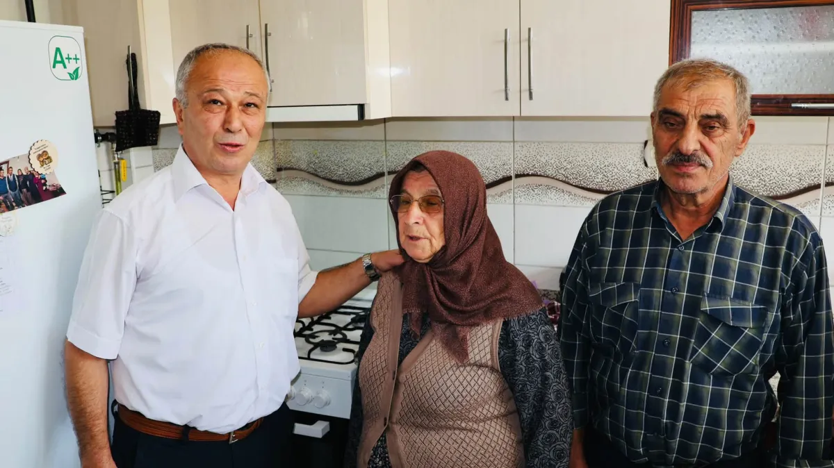 Çeltikçi doğal gaza kavuştu İlk ateş Şehit Ailesinin evinde yakıldı