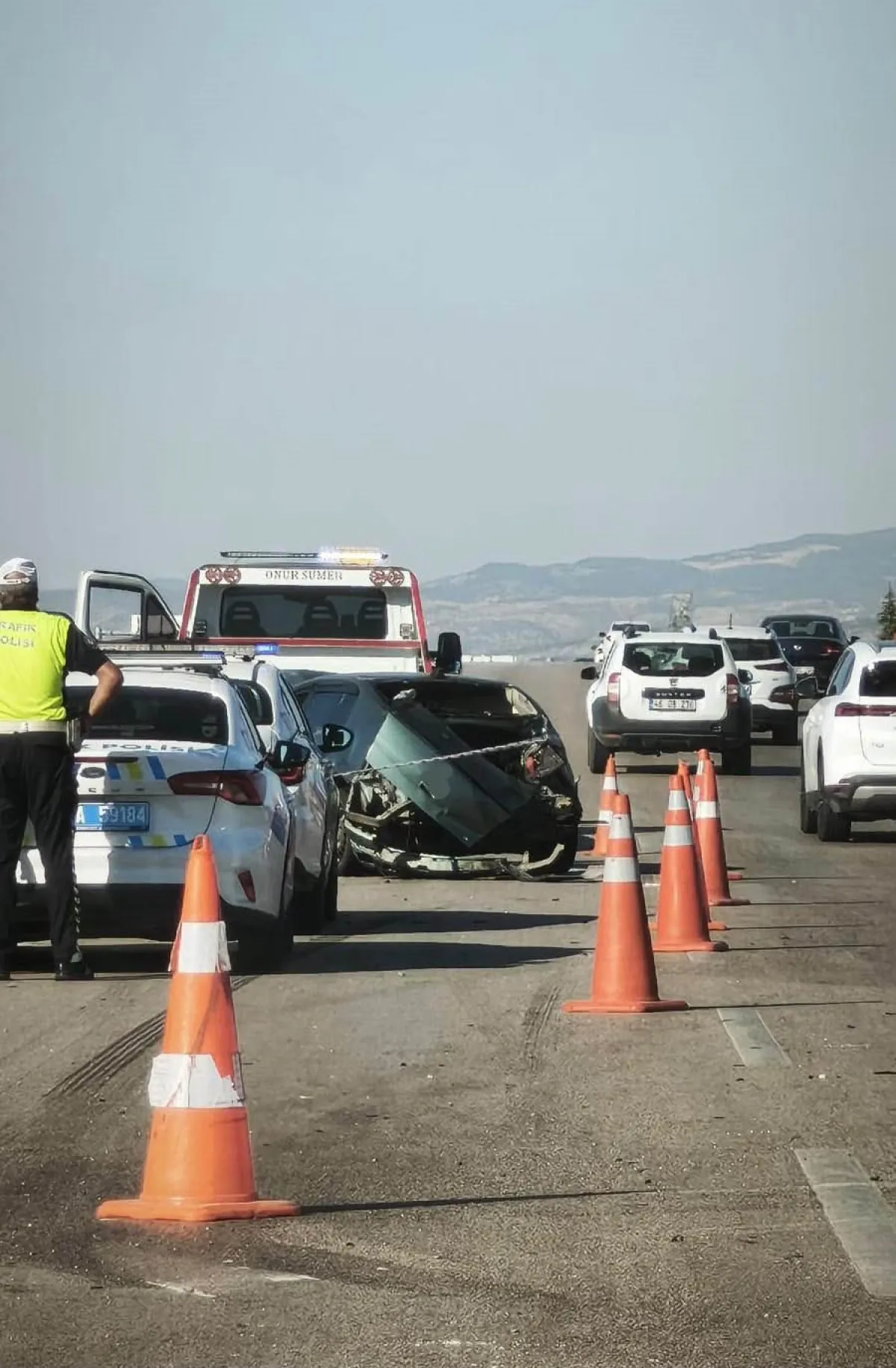 Ankara-İstanbul Kara Yolunda Yakıt Tankeri çarpışarak Devrildi: 2 Yaralı