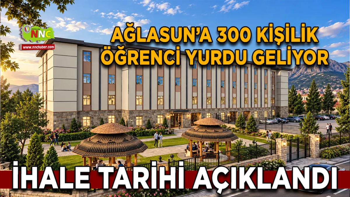 Ağlasun’a 300 kişilik öğrenci yurdu geliyor İhale tarihi açıklandı