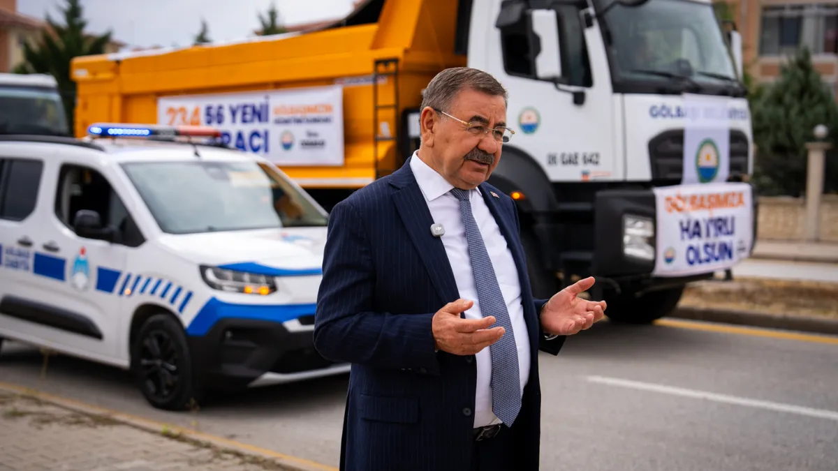 Ankara Gölbaşı Belediyesi Araç Filosunu 56 Yeni Araçla Güçlendirdi