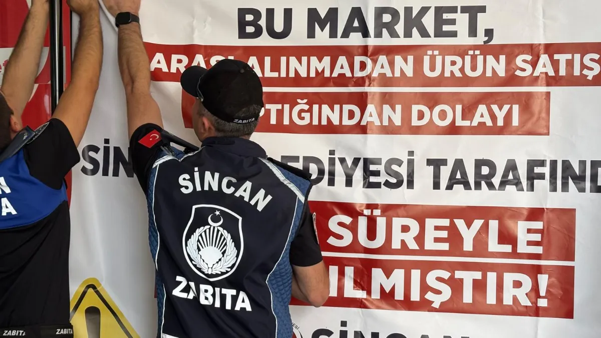 Ankara Sincan’da Market Denetimleri Sürüyor: 6 Şubeye 1 Günlük Faaliyetten Men Cezası