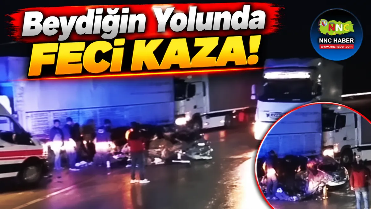 Antalya’da Beydiğin Yolunda Feci Kaza! Otomobil İki TIR’ın Arasında Kaldı