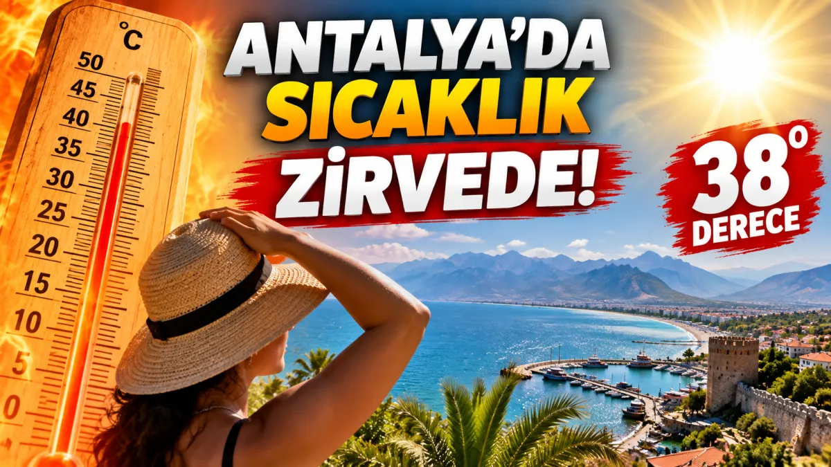 Antalya’da termometreler 38’i görecek! 8 Eylül ilçe ilçe hava durumu