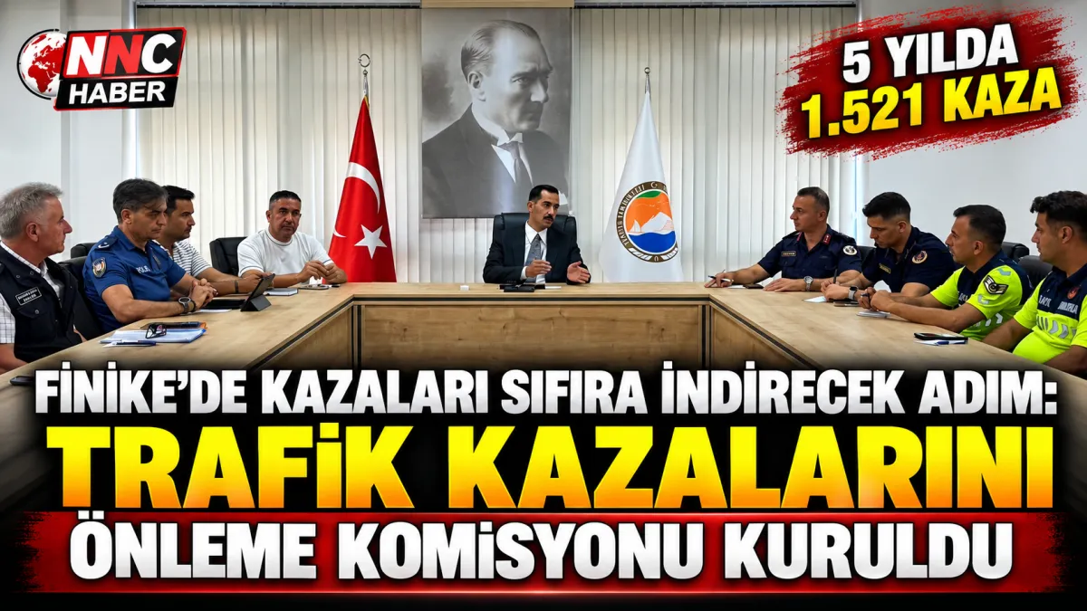 Antalya Finike’de Trafik Kazalarına Karşı Yeni Dönem 5 Yılda 1.521 Kaza Sonrası Komisyon Kuruldu
