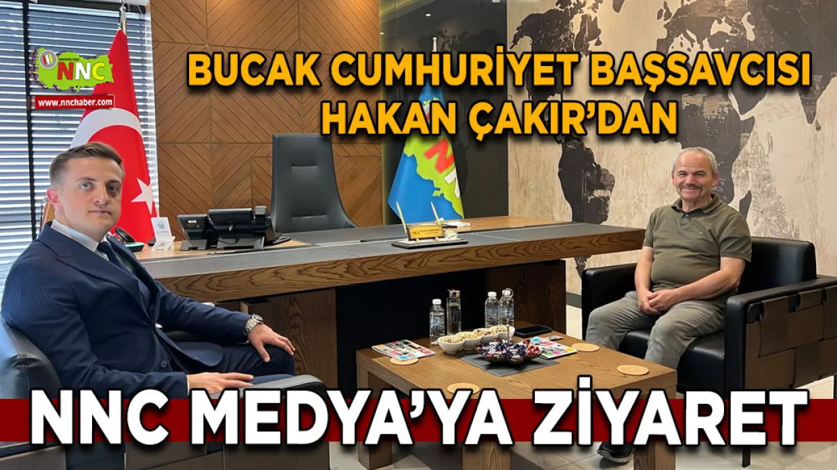 Bucak Cumhuriyet Başsavcısı Hakan Çakır’dan NNC Medya’ya ziyaret