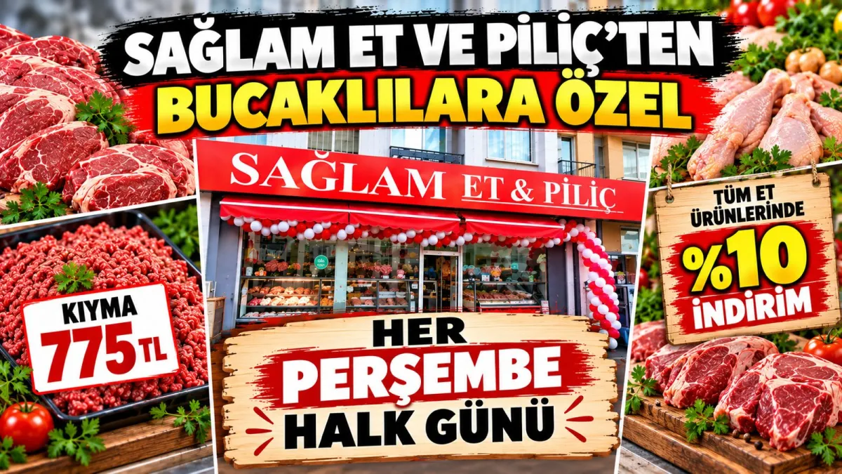 Bucak’ta et alışverişinde yeni dönem! Sağlam Et ve Piliç’ten halk günleri