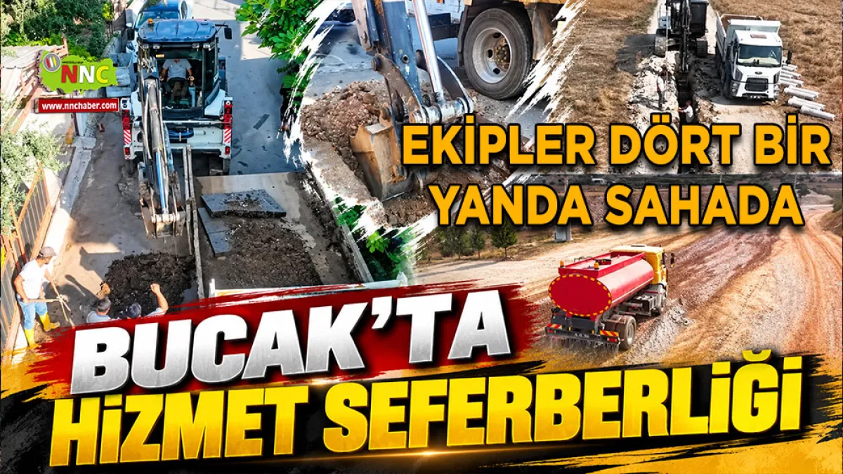 Bucak’ta hizmet seferberliği Ekipler dört bir yanda sahada
