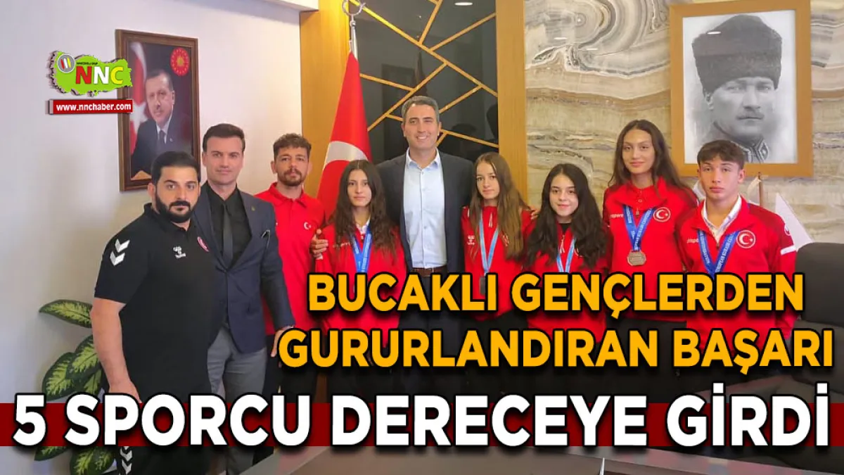 Bucaklı gençlerden gururlandıran başarı 5 Sporcu dereceye girdi