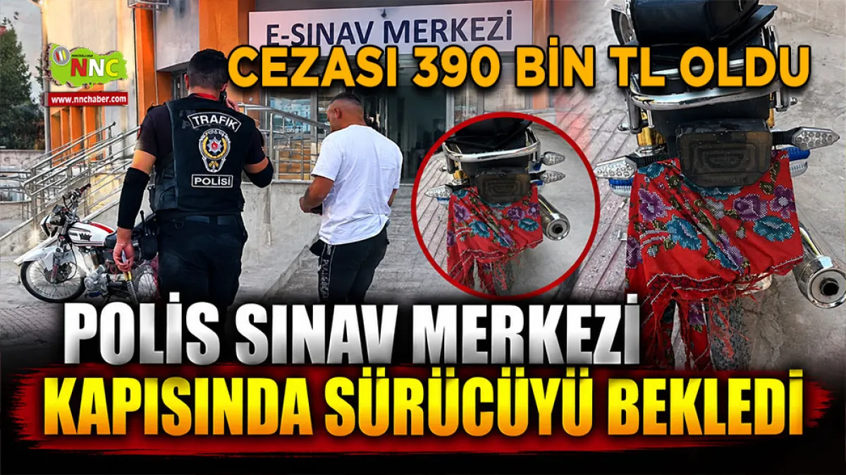 Burdur’da ehliyet sınavına giderken polisten kaçtı Cezası 390 Bin TL oldu
