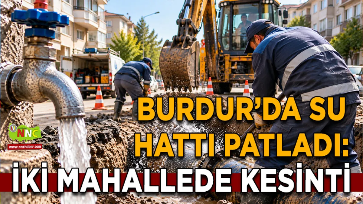 Burdur’da iki mahallede su kesintisi Ekipler arızaya müdahale ediyor