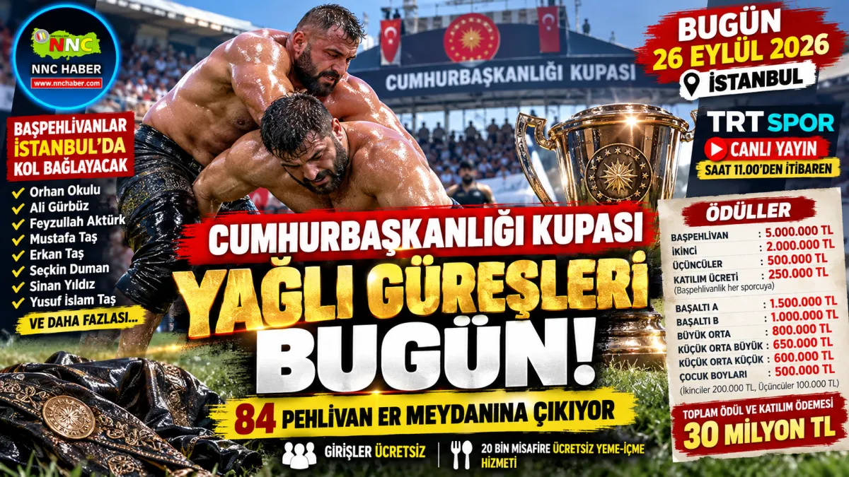 CANLI İZLE |Cumhurbaşkanlığı Kupası Bugün! 84 Pehlivan Güreşecek, Başpehlivana 5 Milyon TL Başpehlivan Kim Olur? 