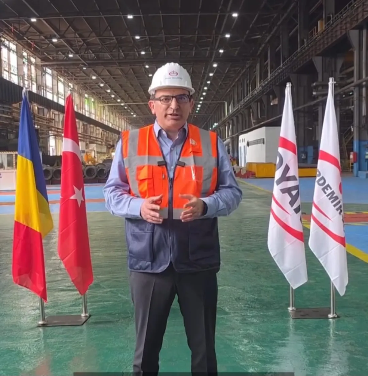 OYAK Genel Müdürü Murat Yalçıntaş, Erdemir Romanya Tesislerini İnceledi