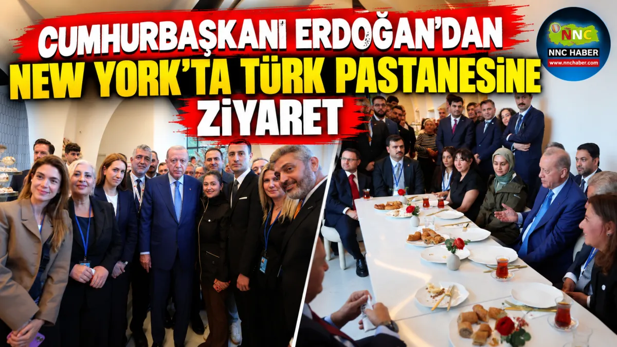 Erdoğan’dan New York’ta Sürpriz Mola! Türk Pastanesinde Çay İçip Sohbet Etti