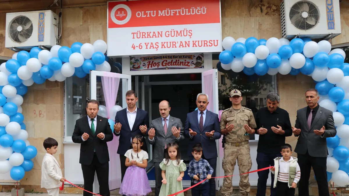 Erzurum Oltu’da Türkan gümüş 4-6 yaş Kur’an kursu açıldı