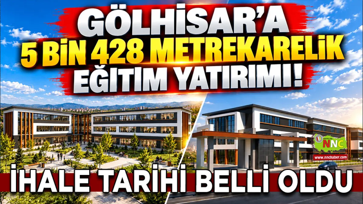 Gölhisar’a 5 bin 428 metrekarelik eğitim yatırımı! İhale tarihi belli oldu