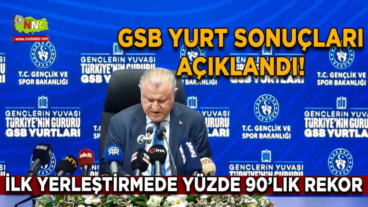 GSB yurt sonuçları açıklandı! İlk yerleştirmede yüzde 90’lık rekor
