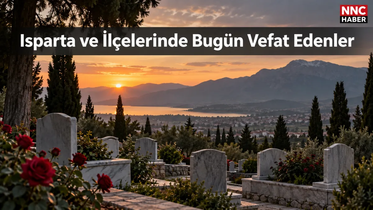 Isparta’da Bugün Vefat Edenler 14 Eylül 2026  Merkez ve İlçe İlçe Cenaze İlanları
