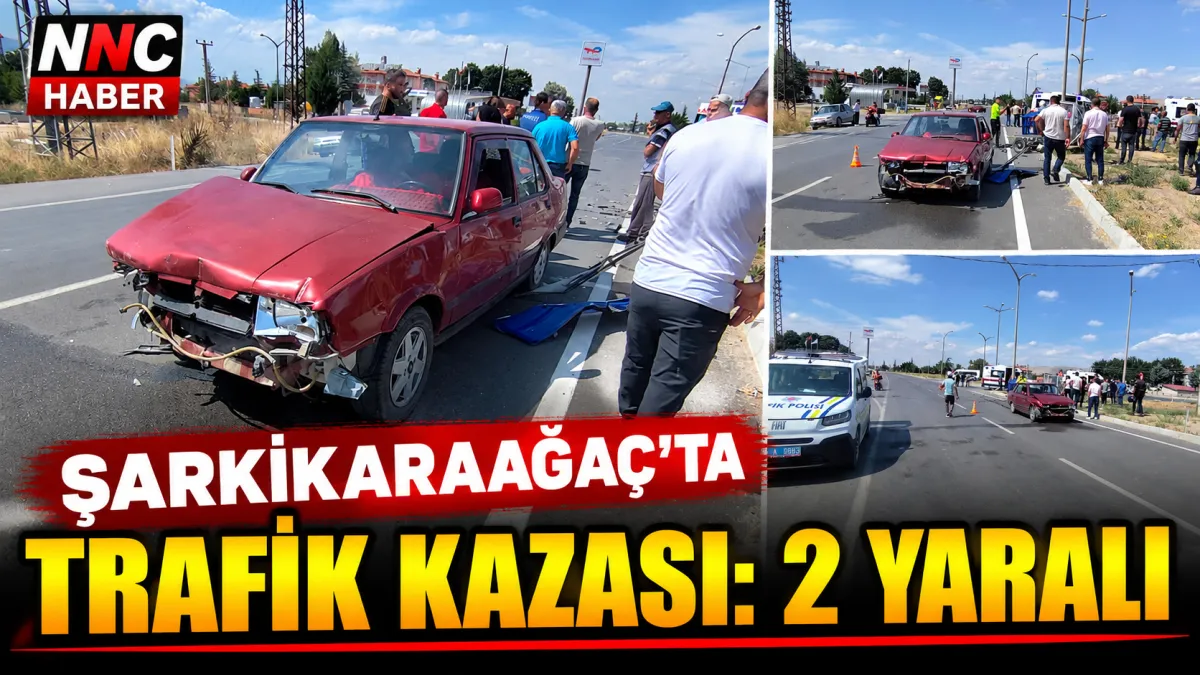 Isparta Şarkikaraağaç’ta 3 Tekerlekli Araç ile Otomobil Çarpıştı 2 Yaralı