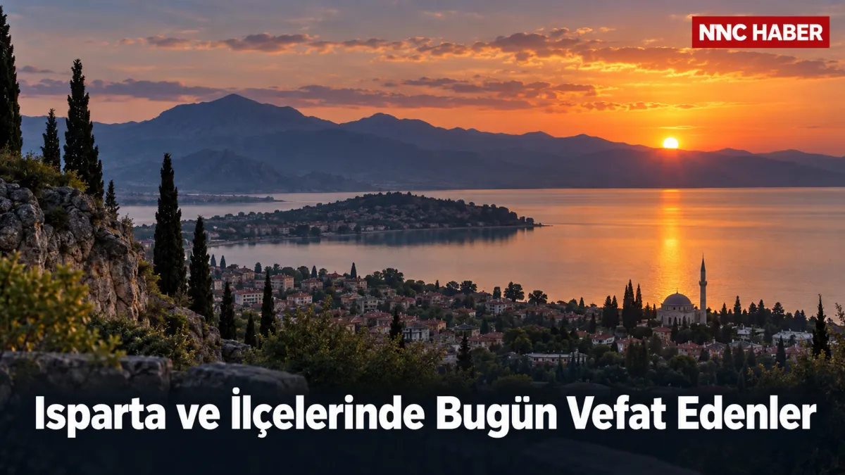 Isparta ve İlçelerinde Bugün Vefat Edenler 10 Eylül 2026