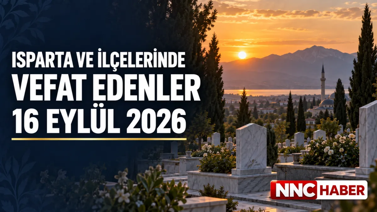 Isparta ve İlçelerinde Bugün Vefat Edenler 16 Eylül 2026 Cenaze ve Defin Bilgileri
