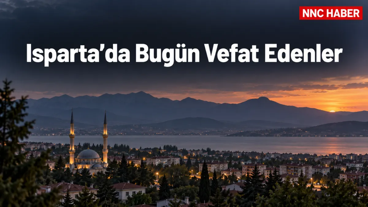 Isparta ve ilçelerinde  Bugün Vefat Edenler 8 Eylül 2026: Cenaze İlanları