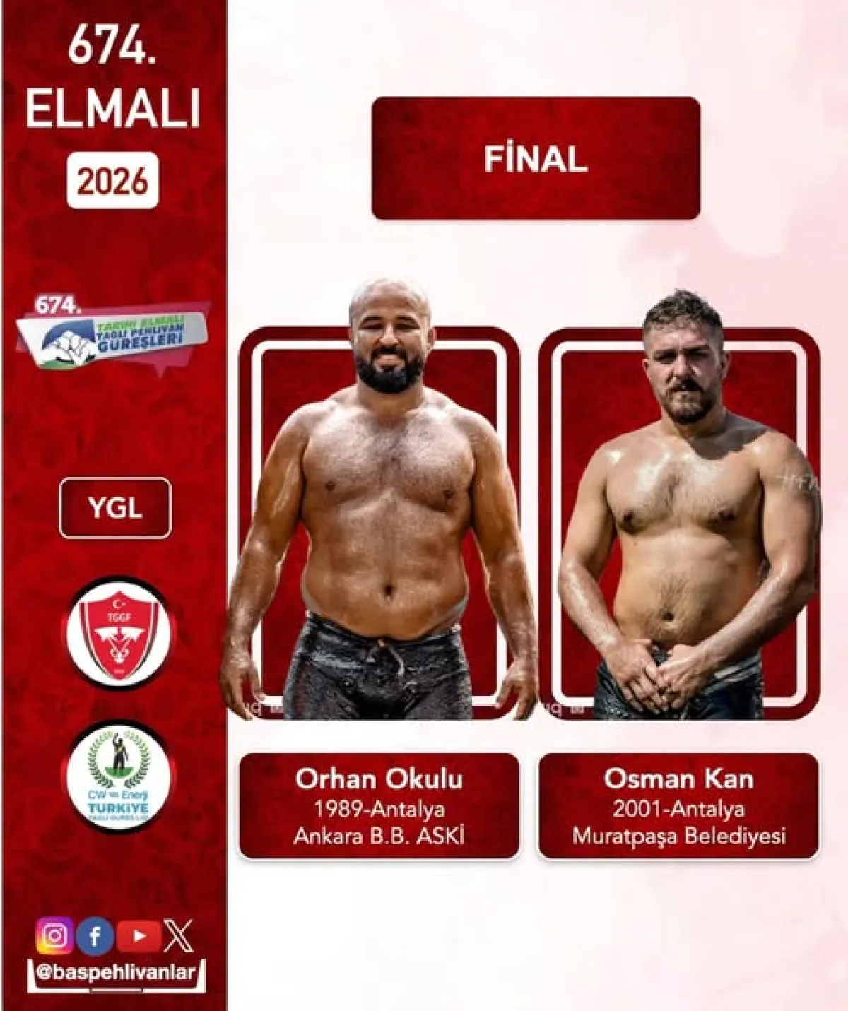 CANLI İZLE | 2026 Antalya 674. Elmalı Güreşleri’nde Dev Final! Orhan Okulu ile Osman Kan Başpehlivanlık İçin Karşılaşıyor Başpehlivan Kim Olur ?