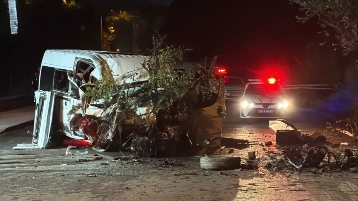 Karabük’te minibüs dehşeti: Direğe ve ağaca çarptı, 6 yaralı