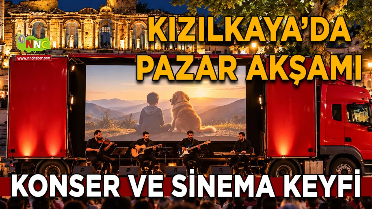 Kızılkaya’da Pazar akşamı konser ve sinema keyfi