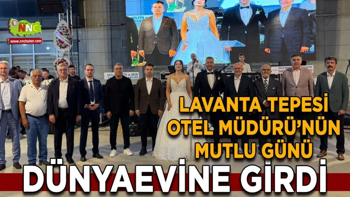 Lavanta Tepesi Otel Müdürü’nün mutlu günü Dünyaevine girdi
