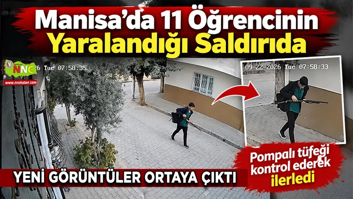 Manisa’da 11 öğrencinin yaralandığı saldırıda Yeni görüntüler ortaya çıktı