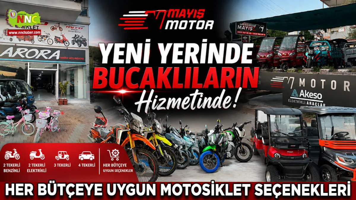 Mayış Motor Yeni Yerinde Bucaklıların Hizmetinde! Her Bütçeye Uygun Motosiklet Seçenekleri