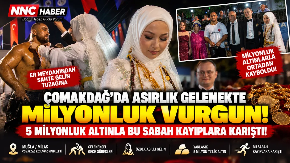 Muğla Milas’ta Düğün Sonrası Şoke Eden İddia: Milyonluk Altınlarla Kayıplara Karıştı