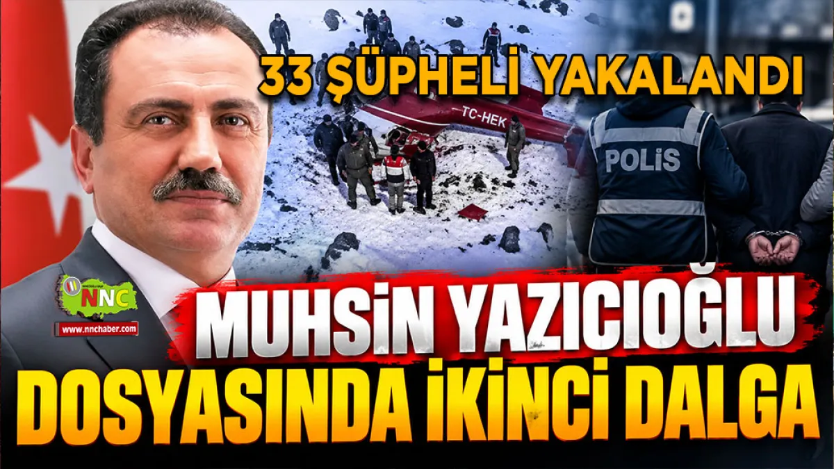 Muhsin Yazıcıoğlu dosyasında ikinci dalga 33 Şüpheli yakalandı