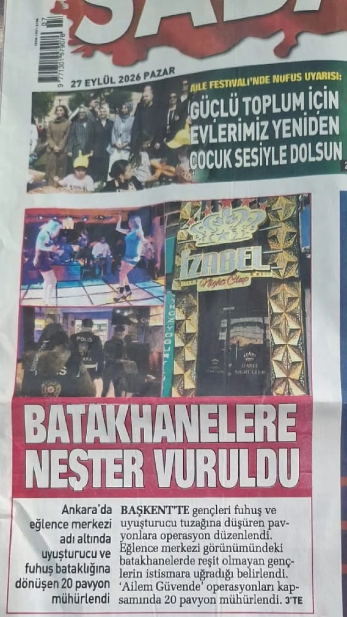 Başkan İsa Güven’den Sabah Gazetesi’ne çağrı "Lütfen haberi tekzip edin”
